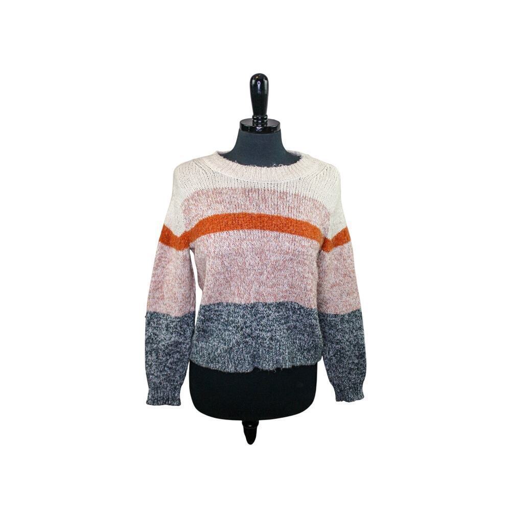 Lou & Grey For LOFT Striped Sweater Pullover Crewneck Short S